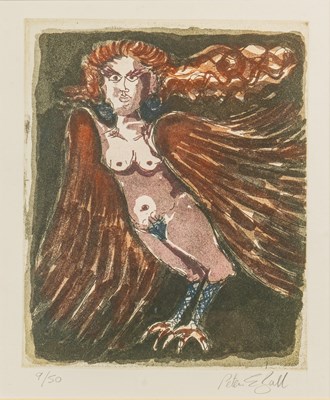 Lot 33 - Peter Eugene Ball (b.1943) Harpy screenprint,...