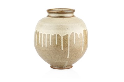 Lot 473 - Malcolm Pepper (1937-1980) Vase oatmeal...