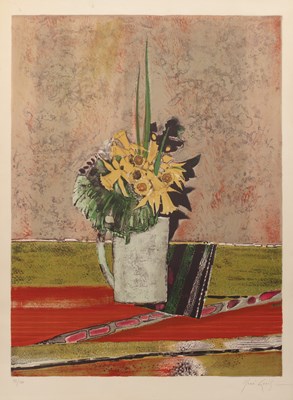 Lot 108 - René Genis (1922-2004) Daffodils lithograph,...
