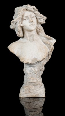 Lot 1095 - A sculptural bust of a lady