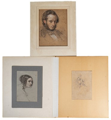 Lot 401 - Three British school early 19th-century portraits