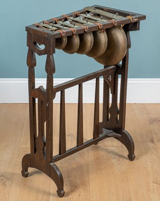 Lot 413 - A late Victorian or Edwardian Xylophone