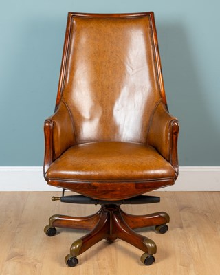 Lot 154 - A Jonathan Charles swivel desk chair