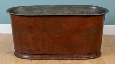 Lot 1063 - A copper bath
