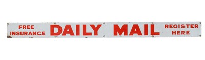 Lot 1205 - A Daily Mail enamel sign