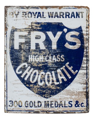 Lot 1224 - A Fry's Chocolate enamel sign