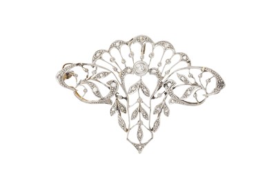 Lot 212 - An early 20th century diamond set panel, of...