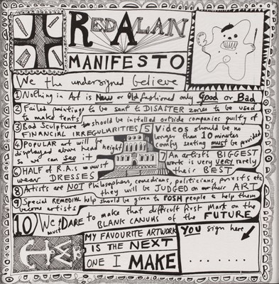 Lot 73 - Grayson Perry (b.1960) Red Alan Manifesto...