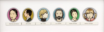 Lot 41 - Julian Opie (b.1958) Portraits set of six...