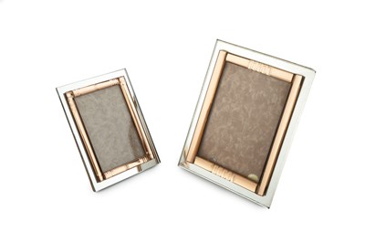 Lot 621 - Art Deco Two photo frames with mirror and...
