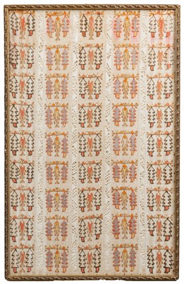 Lot 356 - A framed continental needlework panel