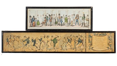 Lot 342 - Two humorous prints depicting Georgian society