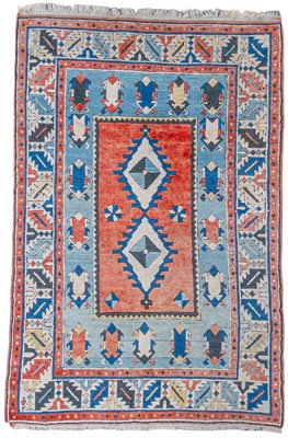 Lot 341 - A mid 20th century handwoven Kazak rug