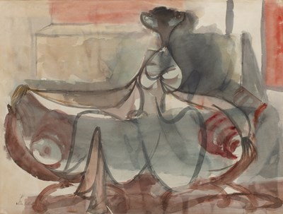 Lot 219 - John Melville (1902-1986) Abstract figure ...