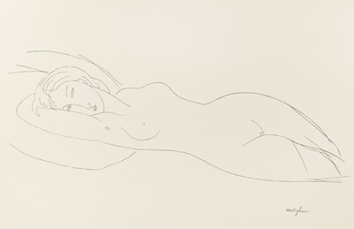 Lot 61 - After Amedeo Modigliani (1884-1920) Reclining...