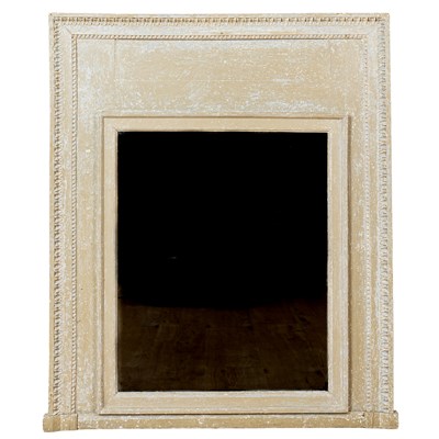Lot 272 - A French overmantle mirror.