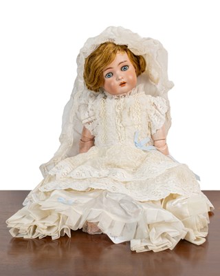 Lot 1338 - A Simon & Halbig porcelain-headed doll