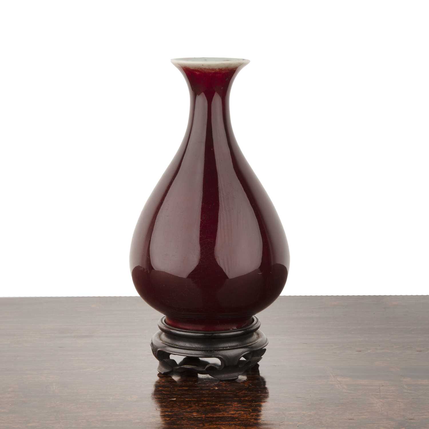 Lot 43 - Flambe bottle vase Chinese, 19th Century...