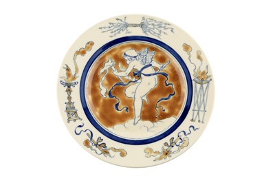 Lot 519 - Ármin Klein (1855-1883) for Zsolnay Plate...