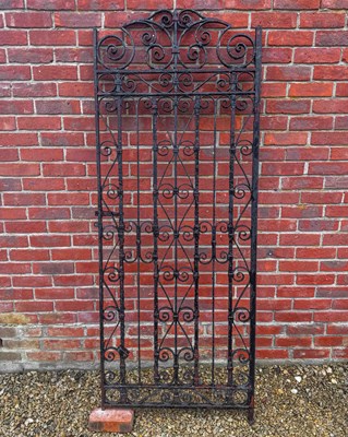 Lot 1040 - A wrought iron garden gate