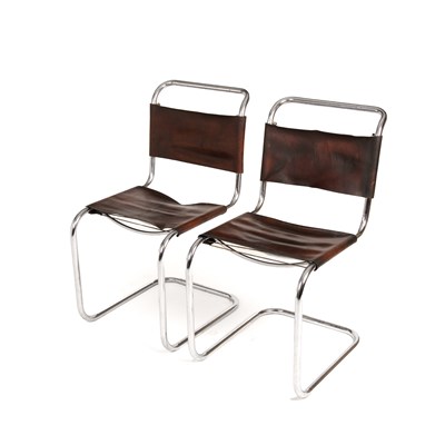 Lot 665 - Marcel Breuer (1902-1981) Pair of B22 Chairs...