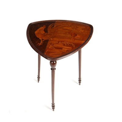 Lot 670 - Emile Gallé (1846-1904) Table with marquetry...