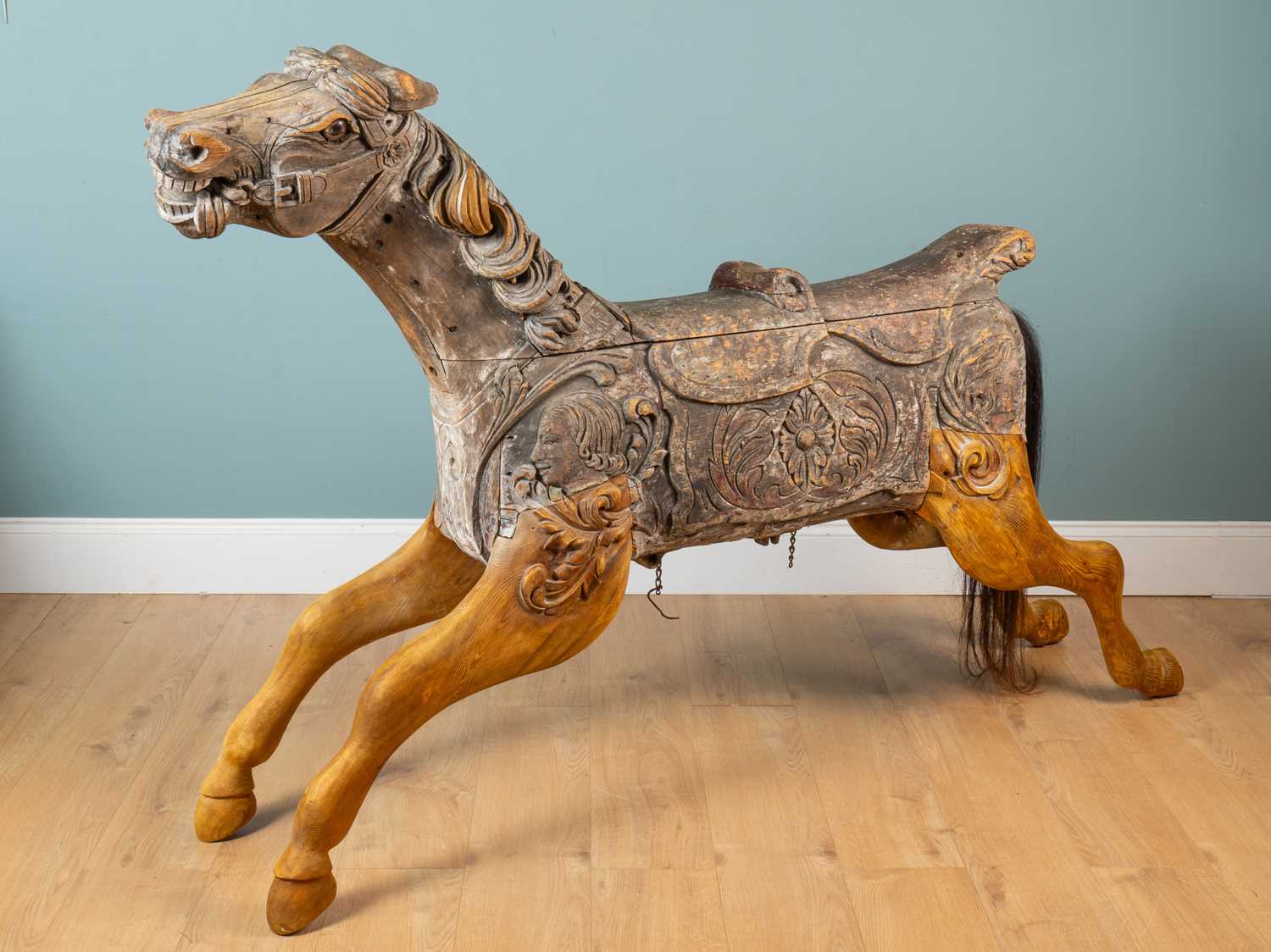 Lot 1272 - A fairground carousel galloper by Savages