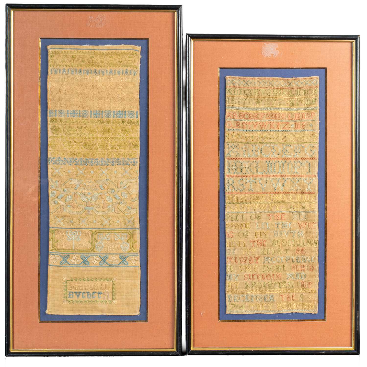 Lot 21 - Two 18th century samplers