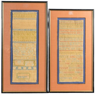 Lot 21 - Two 18th century samplers