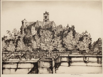 Lot 118 - Henry Rushbury (1889-1968) St. Gervais, Paris,...