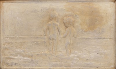 Lot 93 - Ellen Mary Rope (1855-1934) Two Children...