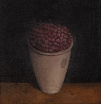 Lot 88 - Brian Sayers (b.1954) Redcurrants, 1992 oil on...