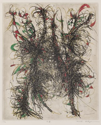 Lot 28 - Eiichi Shibuya (1928-2011) Abstract flowers,...