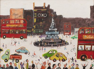 Lot 8 - Simeon Stafford (b.1956) Picadilly Circus,...
