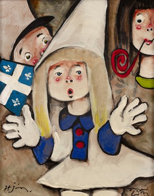 Lot 345 - Normand Hudon (1929-1997) A Quebec Day...