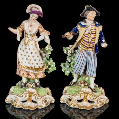 Lot 245 - A pair of Derby figures