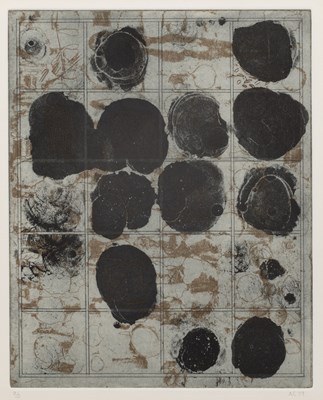 Lot 70 - Alexander Fraser (1940-2020) Blue and Black...