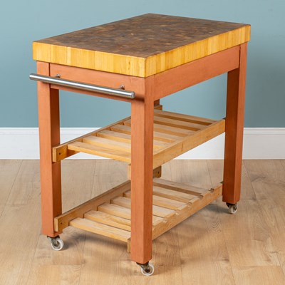 Lot 273 - A Contemporary butcher's block