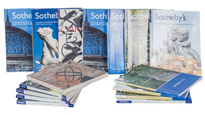Lot 1099 - A collection of fourteen Sotheby's garden statuary and architectural auction catalogues (2000-2006)