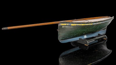 Lot 1360 - A late 19th or early 20th century model ships hull or pond yacht