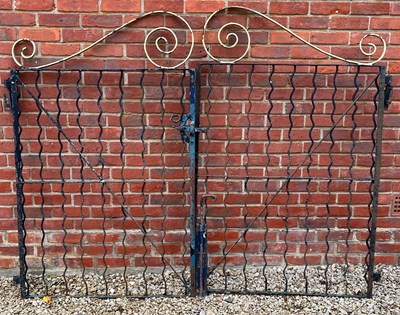 Lot 1024 - A pair of old wrought iron gates