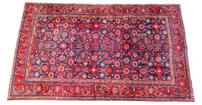 Lot 168 - A mid to late 20th century hand woven Isfahan style carpet