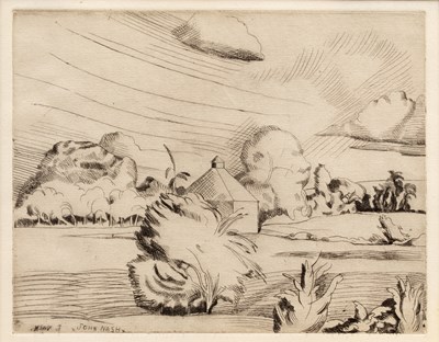 Lot 15 - John Nash (1893-1977)  The Dovecote etching...