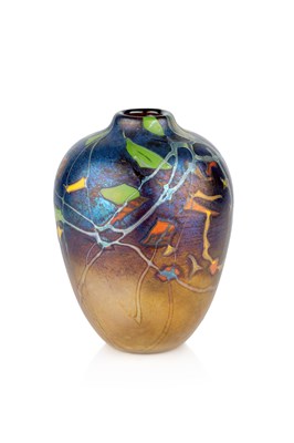Lot 584 - Peter Layton (b.1937) Vase studio glass, with...