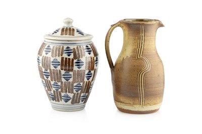 Lot 411 - Winchcombe Pottery Jug with combed decoration,...