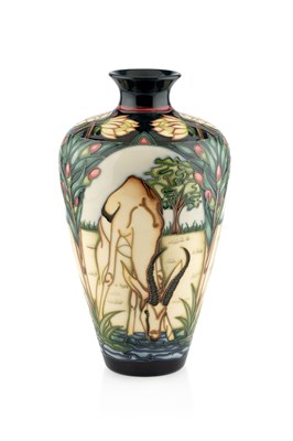Lot 556 - Moorcroft Pottery Vase, 2007  decorated with...