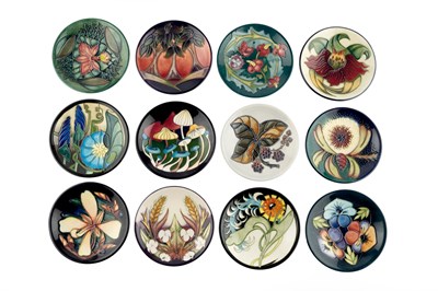 Lot 553 - Moorcroft Pottery Collection of pin dishes of...