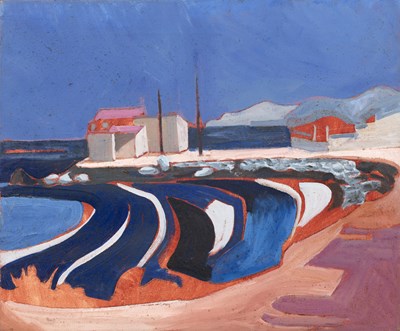 Lot 154 - Nommie Durell (1905-1989) Greek Beach Scene ...