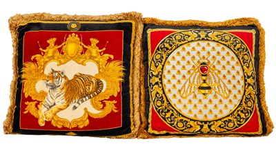 Lot 133 - A matched pair of Versace cushions