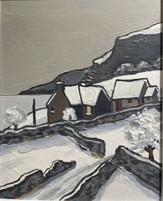 Lot 221 - David Barnes (1943-2021) Winter on the Lleyn...